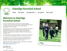 Tablet Screenshot of oakridgeschool.org.uk